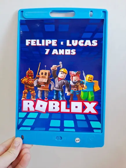 Adesivo para Lousa Mágica Tablet 8,5 Personalizado Roblox