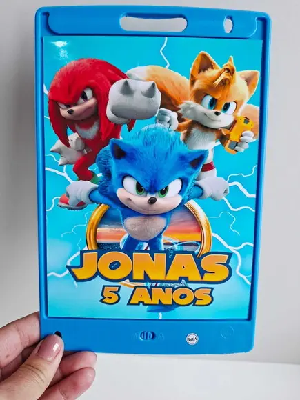 Adesivo para Lousa Mágica Tablet 8,5 Personalizado Sonic