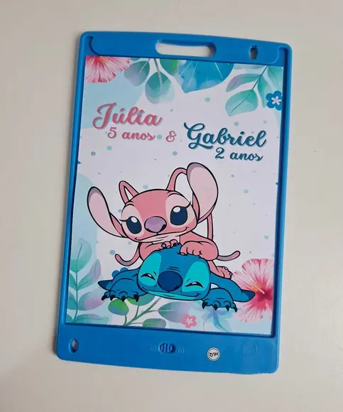 Adesivo para Lousa Mágica Tablet 8,5 Personalizado Stitch