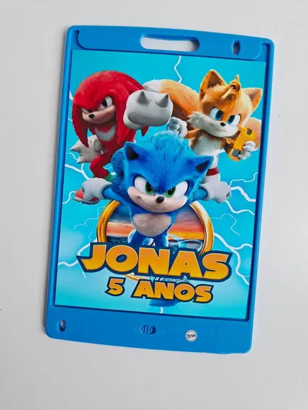 Adesivo para Lousa Mágica Tablet 8,5 Personalizado Sonic