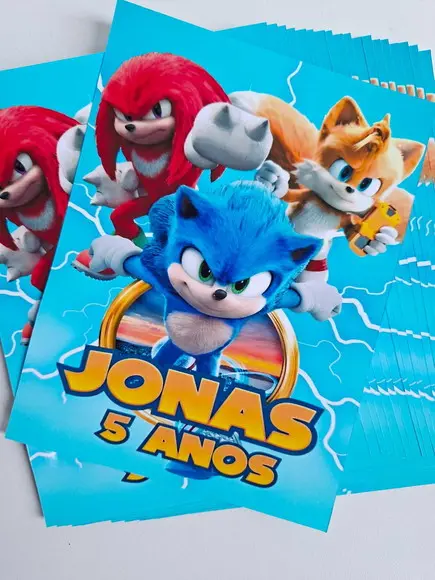 Adesivo para Lousa Mágica Tablet 8,5 Personalizado Sonic