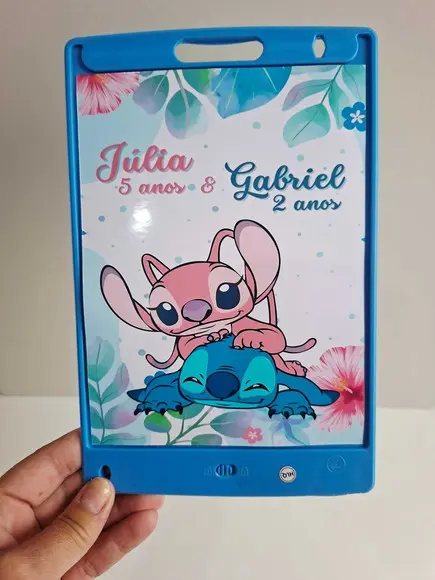 Adesivo para Lousa Mágica Tablet 8,5 Personalizado Stitch