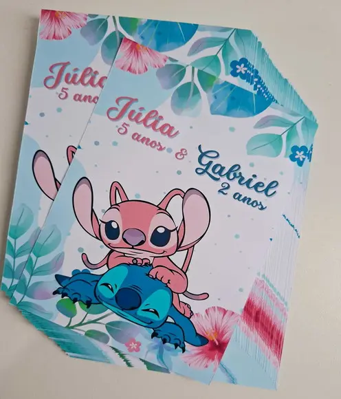 Adesivo para Lousa Mágica Tablet 8,5 Personalizado Stitch