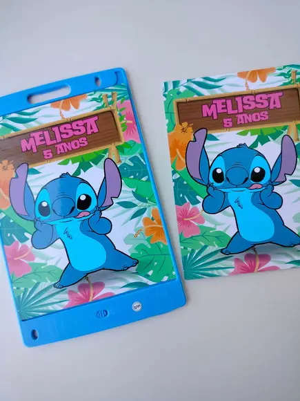Adesivo Personalizado Lousa Mágica 12' Stitch