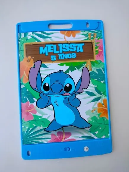 Adesivo Personalizado Lousa Mágica 12' Stitch