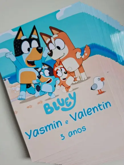 Adesivo Personalizado Lousa Mágica 14x18 Bluey