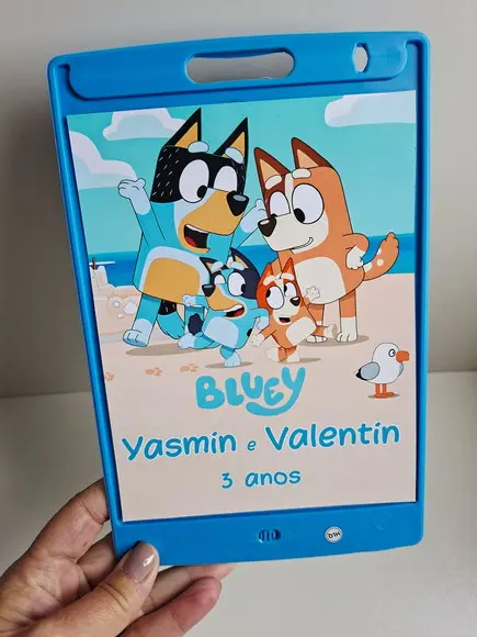 Adesivo Personalizado Lousa Mágica 14x18 Bluey
