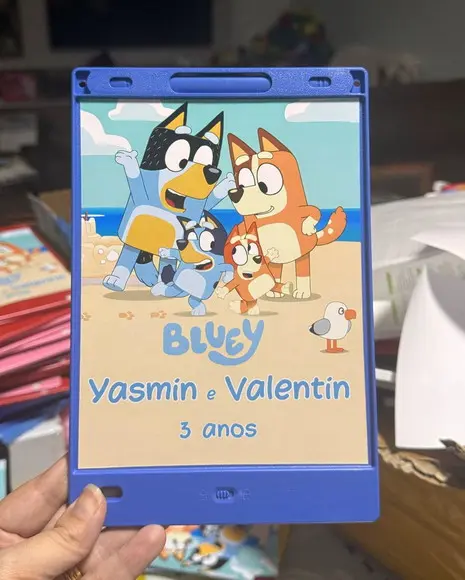 Adesivo Personalizado Lousa Mágica 14x18 Bluey