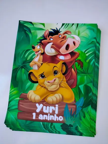 Adesivo Personalizado Lousa Mágica 14x18 Rei Leão
