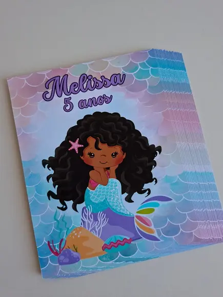 Adesivo Personalizado Lousa Mágica 14x18 Sereia