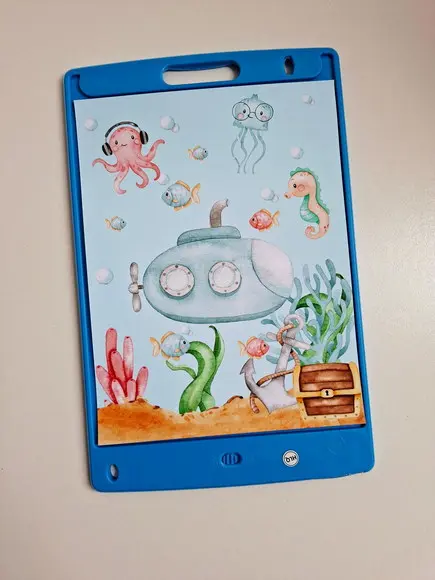 Adesivo Personalizado Lousa Mágica Fundo do Mar