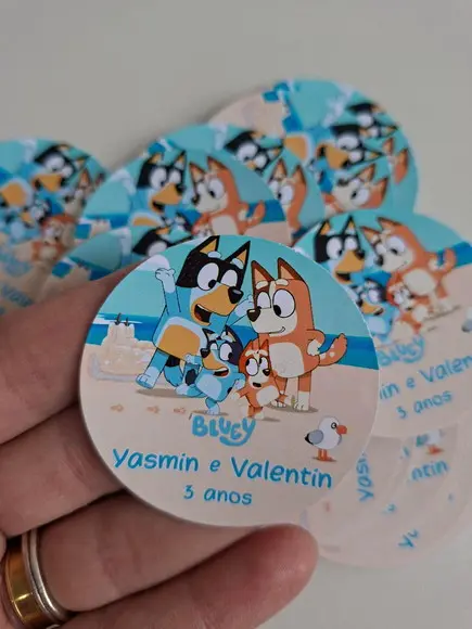 Adesivo Redondo 5x5 Personalizado