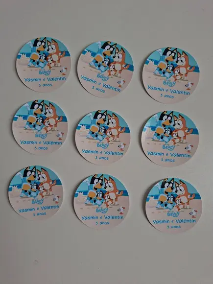 Adesivo Redondo 5x5 Personalizado