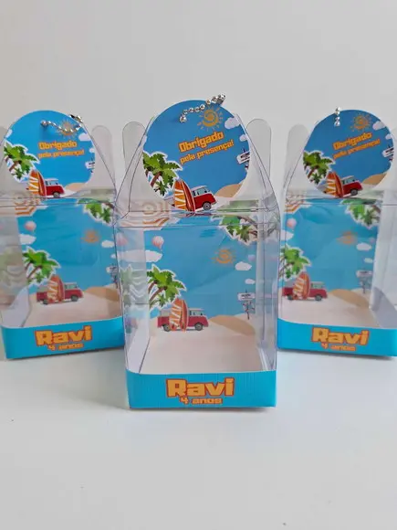 Caixinha Acetato para Relógio Lembrancinha Beach