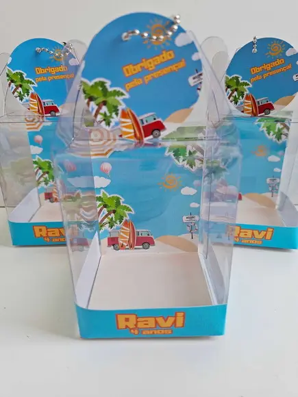 Caixinha Acetato para Relógio Lembrancinha Beach