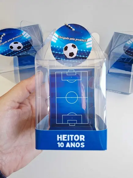 Caixinha Acetato para Relógio Lembrancinha Futebol