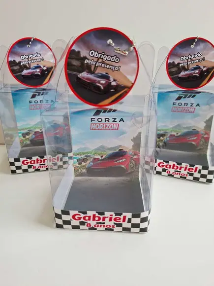 Caixinha Maleta Acetato Lembrancinha Forza Horizon