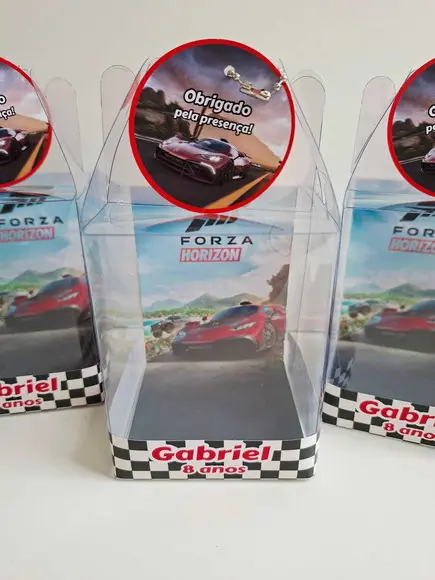 Caixinha Maleta Acetato Lembrancinha Forza Horizon