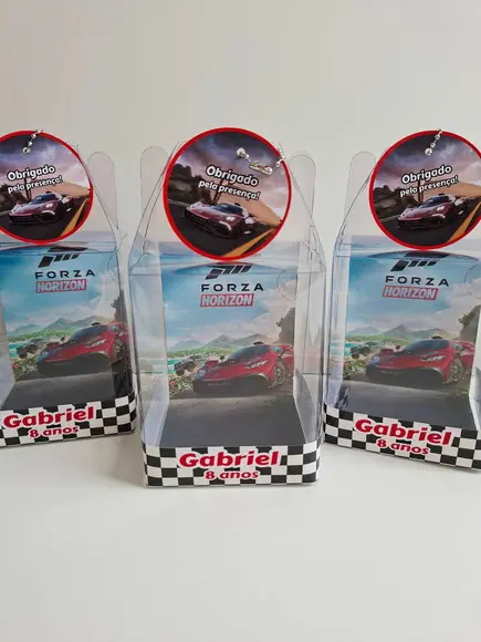 Caixinha Maleta Acetato Lembrancinha Forza Horizon