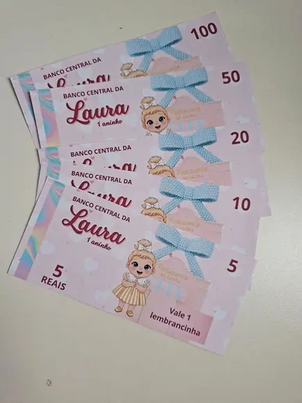 Dinheirinho Personalizado para Lembrancinha Patisserie