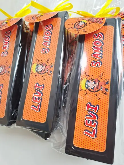 Dominó Personalizado Lembrancinha Naruto