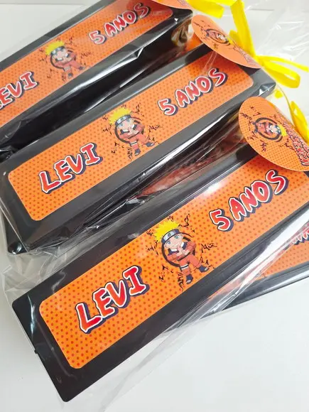 Dominó Personalizado Lembrancinha Naruto