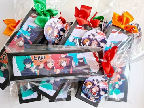 Dominó Personalizado Lembrancinha Jujutsu Kaisen