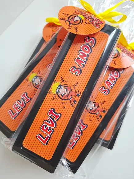 Dominó Personalizado Lembrancinha Naruto