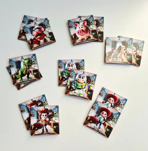 Jogo da Memória Madeira Lembrancinha no Saquinho Toy Story
