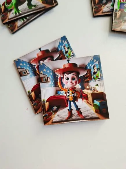 Jogo da Memória Madeira Lembrancinha no Saquinho Toy Story