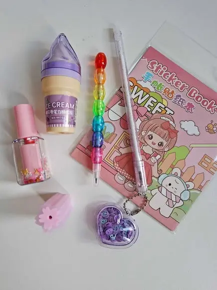 Kit Papelaria 6 Itens Fofos