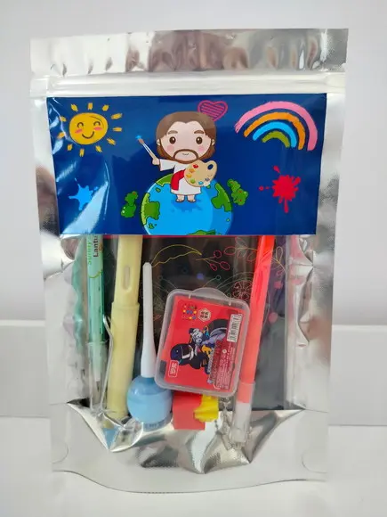 Kit Papelaria Fofa Lembrancinha 6 Itens Pintor do Mundo