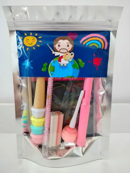 Kit Papelaria Fofa Lembrancinha 6 Itens Pintor do Mundo