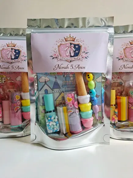 Kit Papelaria Fofa Saquinho com 6 Itens Bailarina
