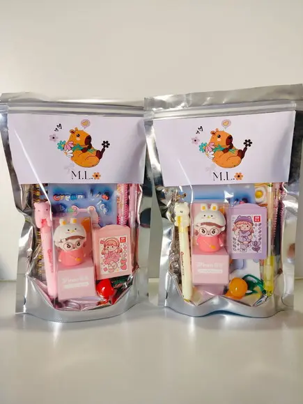 Kit Papelaria Fofa Saquinho com 6 Itens Capivara