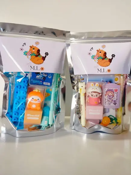 Kit Papelaria Fofa Saquinho com 6 Itens Capivara