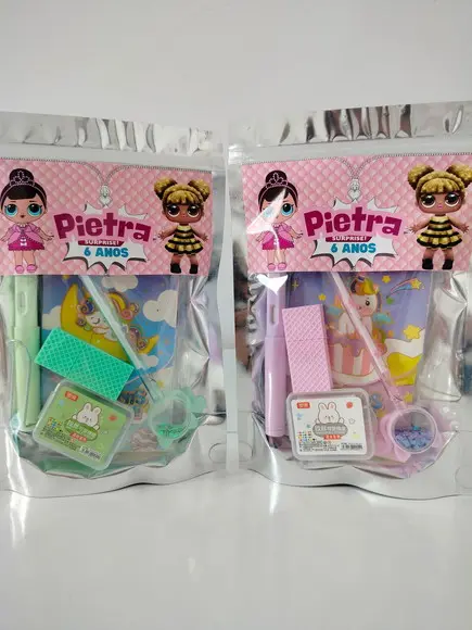 Kit Papelaria Fofa Saquinho com 6 Itens Lol