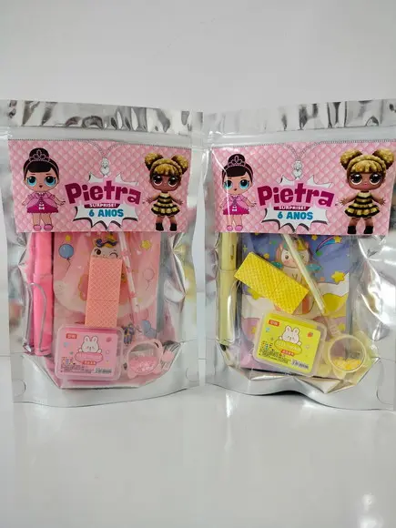 Kit Papelaria Fofa Saquinho com 6 Itens Lol