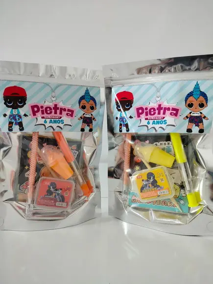 Kit Papelaria Fofa Saquinho com 6 Itens Lol