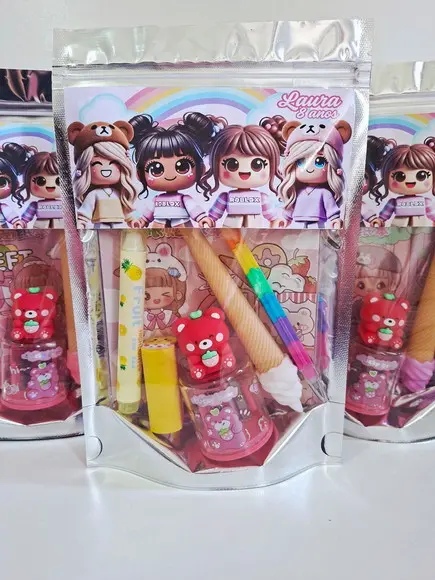 Kit Papelaria Fofa Saquinho com 6 Itens Roblox