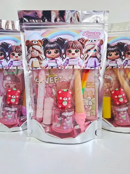 Kit Papelaria Fofa Saquinho com 6 Itens Roblox