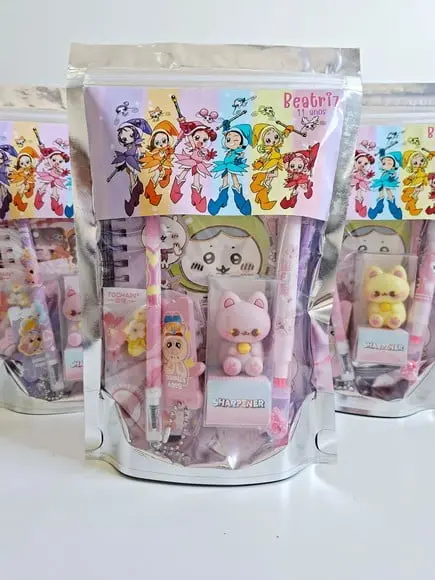 Kit Papelaria Fofa Saquinho Zip Personalizado Ojamajo Doremi