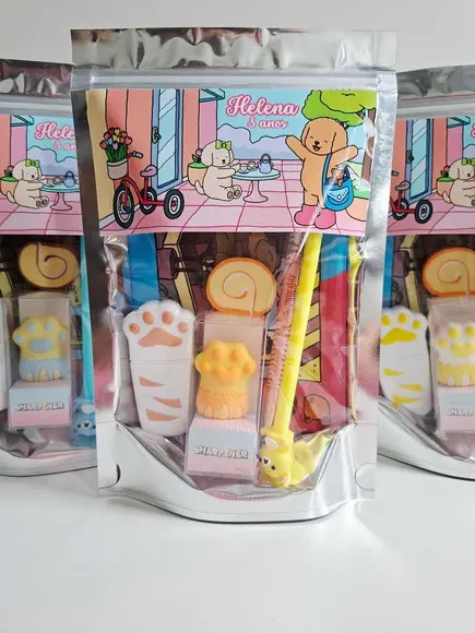 Kit Papelaria Saquinho Zip Personalizado Bobbie Goods