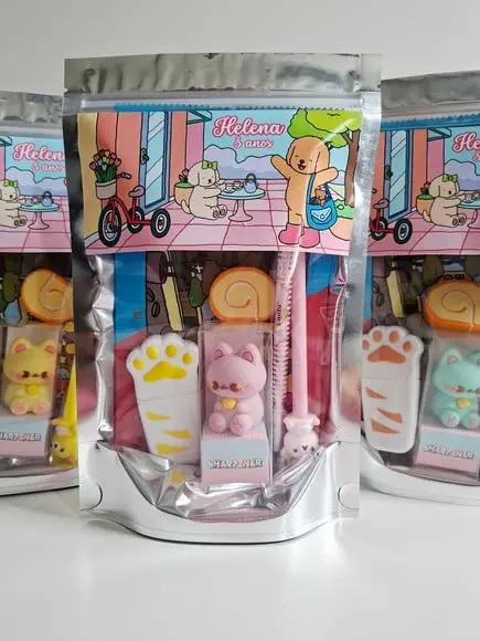 Kit Papelaria Saquinho Zip Personalizado Bobbie Goods