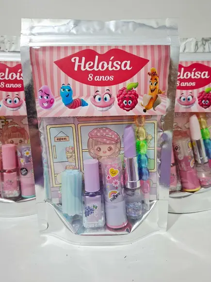 Kit Papelaria Saquinho Zip Personalizado Carmed