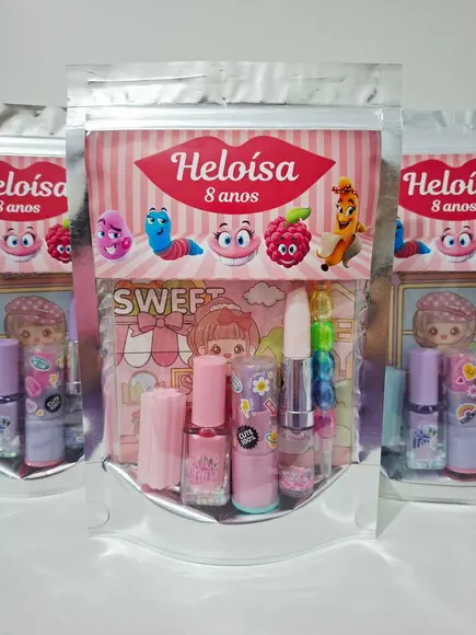 Kit Papelaria Saquinho Zip Personalizado Carmed