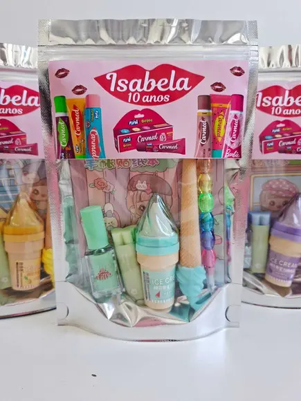 Kit Papelaria Saquinho Zip Personalizado Carmed