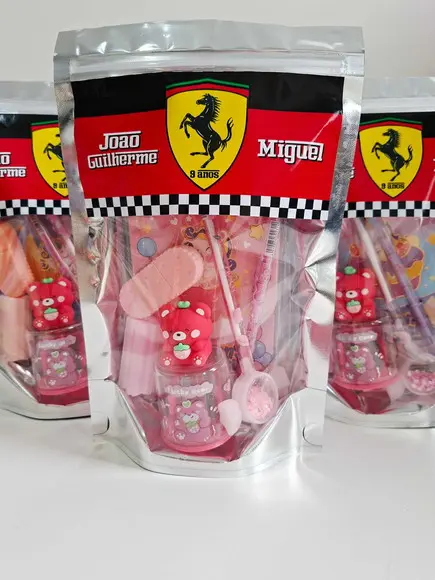 Kit Papelaria Saquinho Zip Personalizado Guerreiras do K-pop