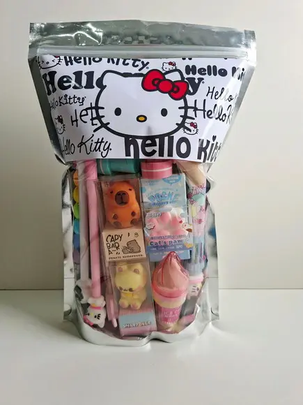 Kit Premium Papelaria Fofa Saquinho com 40 Itens