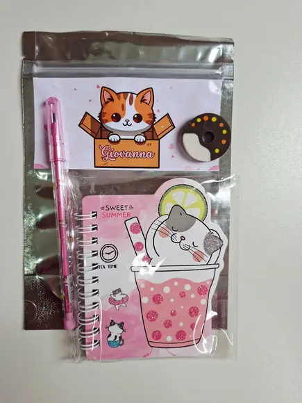 Lembrancinha Kit Papelaria Fofa 3 Itens